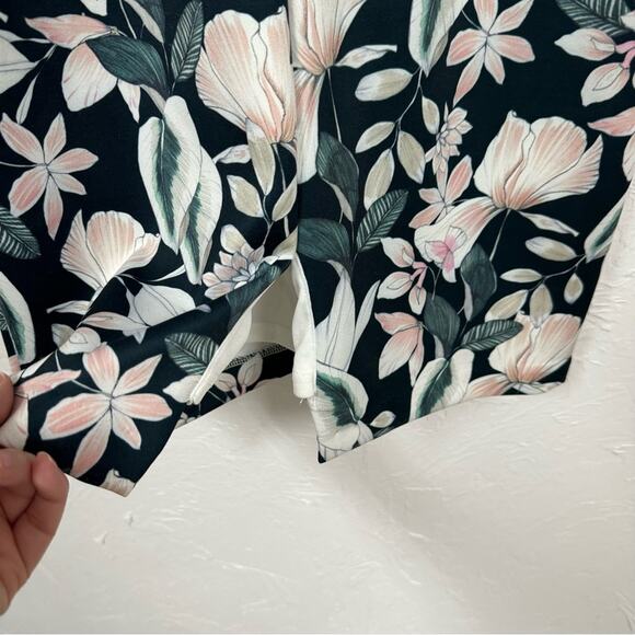 Alexia Admor Green Floral Cap Sleeve Sheath Dress Mini Womens S Spring Luxury - Picture 11 of 12